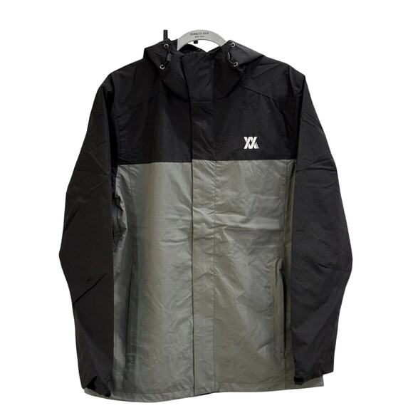 Dixxon Gray and Black Tech Windbreaker Jacket, Men's Size Large Tall, NWT - Picture 1 of 11